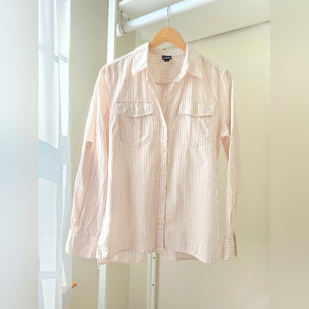 Striped Organic Cotton Patagonia Button- Down Shirt